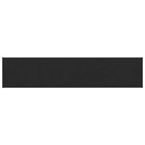 vidaXL Akna aluskate Musta puidu mustriga 140 x 30 x 4,5 cm PVC