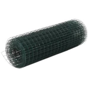 vidaXL kanade traataed, teras PVC kattega, 10 x 0,5 m, roheline