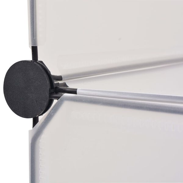 vidaXL 12 riiuliga kingakapp, valge