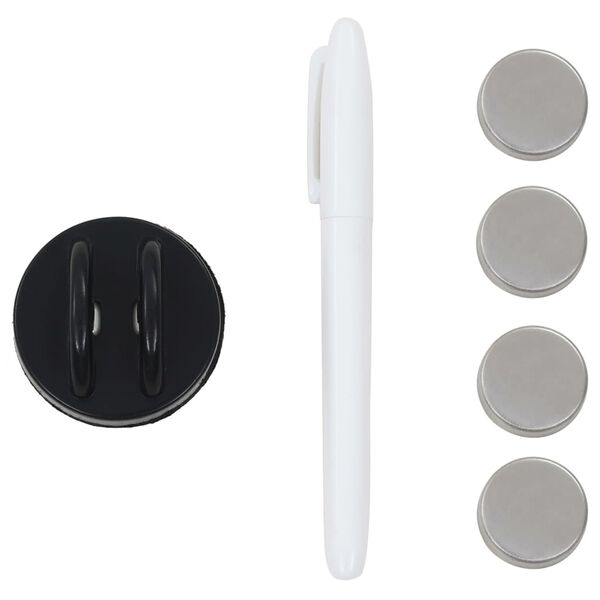 vidaXL seinakinnitusega magnettahvel, klaas 50 x 30 cm