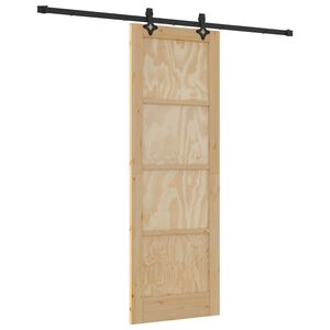 vidaXL Libisev uks ORKDAL Naturaalne 73,5 x 211 cm Toekas m&auml;nnipuit