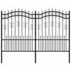 vidaXL aiapiire KAMPEN odaotsaga, must, 240 x 150 cm, teras