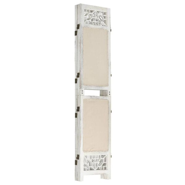 vidaXL 5 paneeliga sirm, kreemjasvalge, 175 x 165, kangas