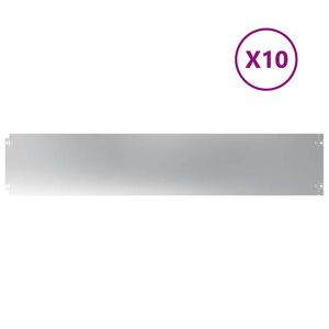 vidaXL Muru&auml;&auml;red 10 tk 20x103 cm tsingitud teras