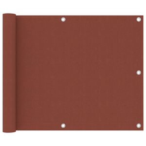 vidaXL r&otilde;dusirm, terrakota, 75 x 500 cm, oxford-kangas