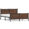 vidaXL metallist voodiraam ilma madratsita pruun tamm 140x190 cm