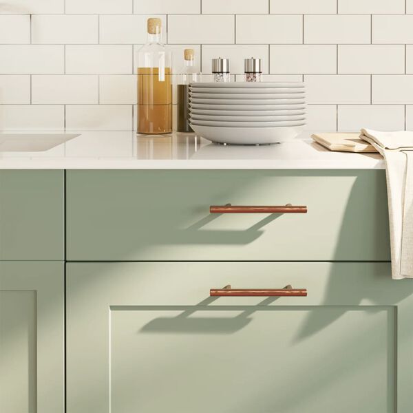 vidaXL kapi käepidemed 20 tk, pronks, 96 mm, roostevaba teras