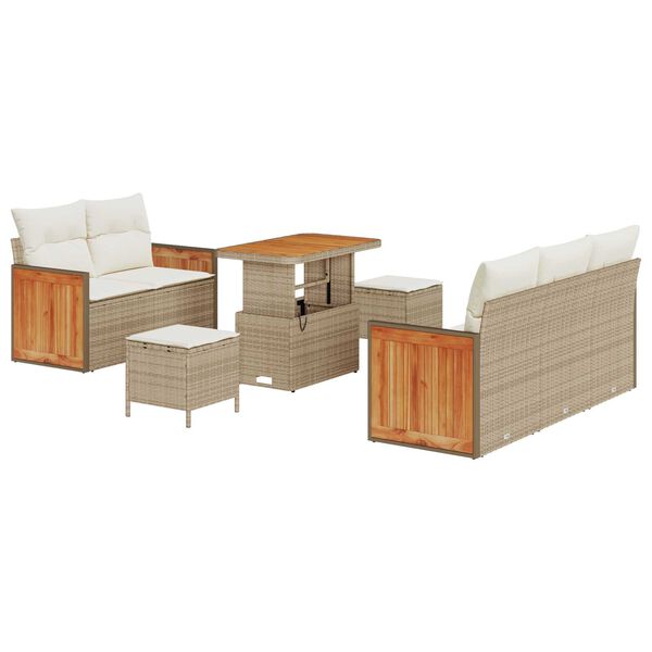 vidaXL Aia Diivanikomplekt padjaga 8 pcs Beez ja koor