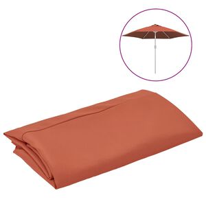 vidaXL asenduskangas aia p&auml;ikesevarjule, terrakota, 300 cm