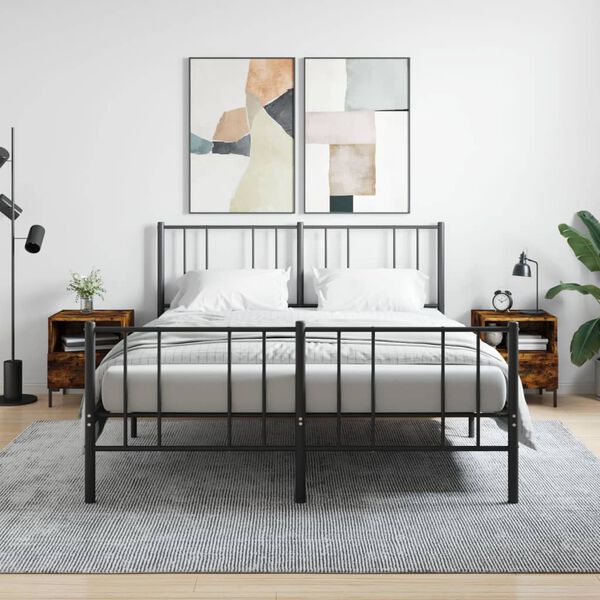 vidaXL &ouml;&ouml;kapid 2 tk, suitsutatud tamm, 40 x 35 x 47,5 cm, tehispuit