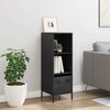 vidaXL kõrge kapp, must, 35x39x103,5 cm, teras