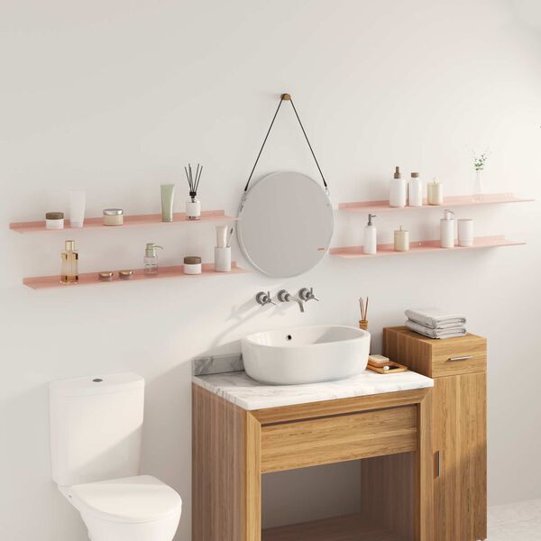 vidaXL Ujuv riiul 4 pcs Roosa 100 x 18 x 2,5 cm Teras