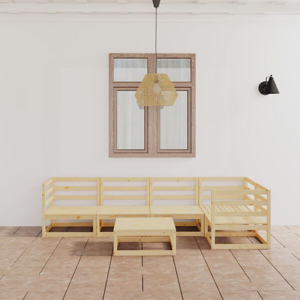 vidaXL 6-osaline aiam&ouml;&ouml;blikomplekt, m&auml;nnipuit