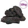 vidaXL vulkaanilised kivimid 10 kg, must, 10-30 cm
