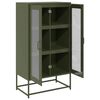 vidaXL Highboard Olive Green 68x39x123 cm Teras