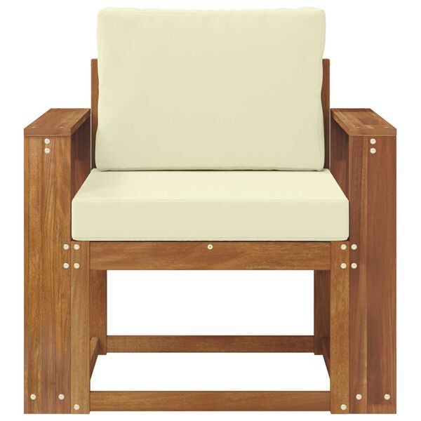 vidaXL &Otilde;uesohva Tugev akaatsiapuit ja pol&uuml;ester Neutraalne