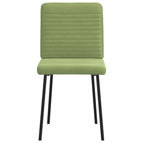 vidaXL söögitoolid 2 tk, heleroheline, samet