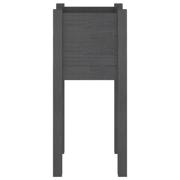 vidaXL aia taimekast, hall, 31 x 31 x 70 cm, toekas m&auml;nnipuit