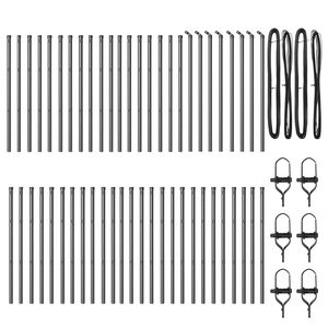 vidaXL Aiapost 52 pcs Hall 3,2 x 3,2 x 100 cm