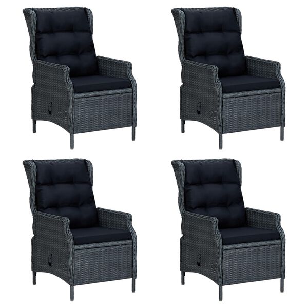 vidaXL 7-osaline aia s&ouml;&ouml;gitoa komplekt, tumehall