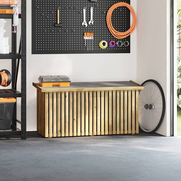 vidaXL Aia Salvestuskast Pruun 119 x 44 x 58.5 cm Immutatud kuusk