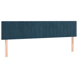 vidaXL voodipeatsid, tumesinine, 160x5x78/88 cm, samet