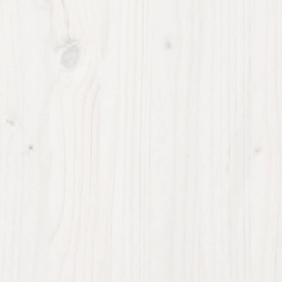 vidaXL riiulitega istutuslaud, valge, 82,5 x 45 x 81 cm, männipuit