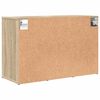 vidaXL Kinga kapp riiuliga Sonoma tamm 77,5 x 30 x 51 cm Tehispuit