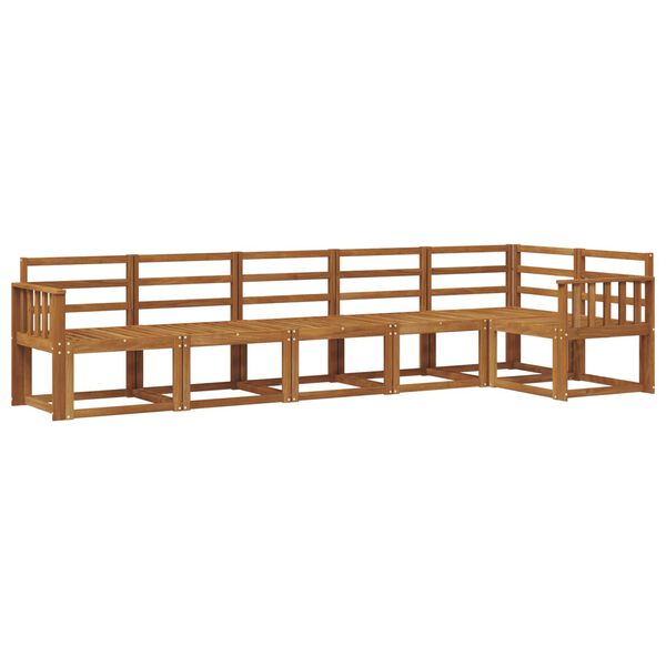 vidaXL V&auml;li diivanikomplekt 6 pcs Neutraalne Tugev akatsiapuu