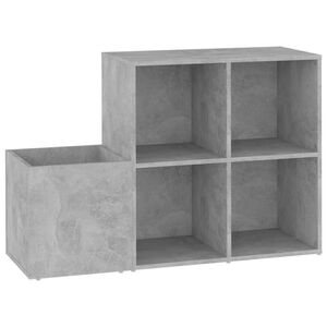 vidaXL esiku jalatsiriiul, betoonhall, 105x35.5x70 cm, tehispuit