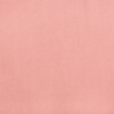 vidaXL kontinentaalvoodi madratsiga, roosa, 80x200 cm, samet