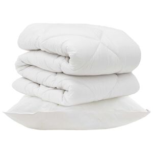 vidaXL Suletekk padjaga 2 pcs Valge Mikrofiiber