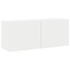 vidaXL seinale kinnitatav telerikapp, valge, 100 x 30 x 41 cm