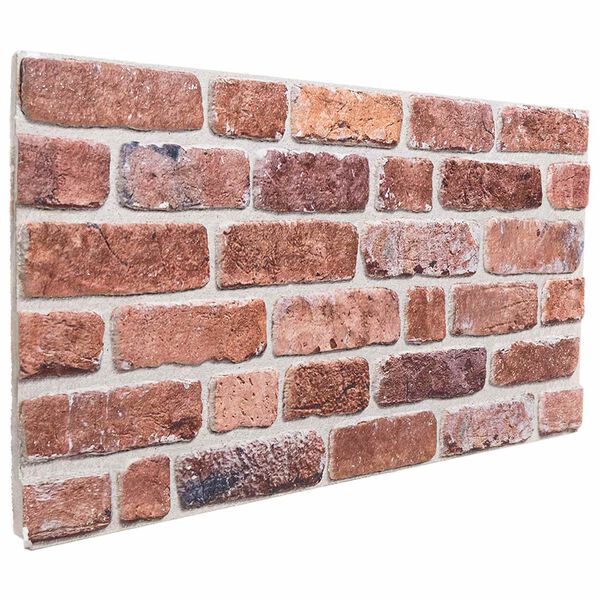 vidaXL Seinapaneelid 10 pcs Punane 100 x 50 cm EPS vaht