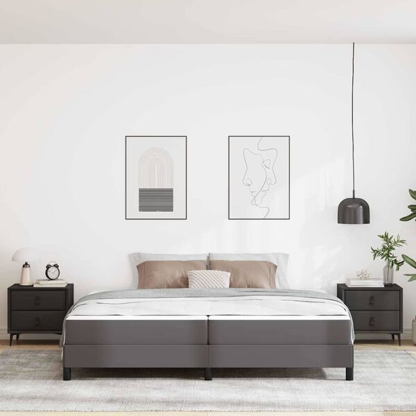 vidaXL Voodi raam madratsiga Hall 200 x 200 cm kangas