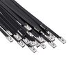 vidaXL Kaabli sidumine 25 tk 4,6 x 300 mm Must