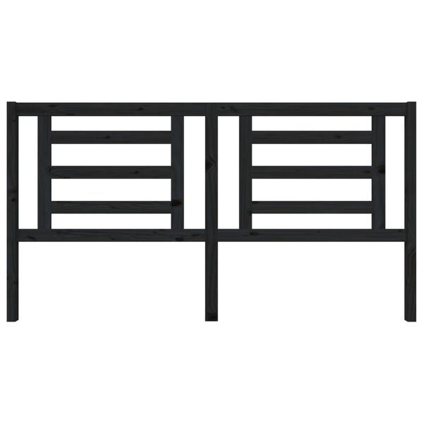 vidaXL voodipeats, must, 186 x 4 x 100 cm, m&auml;nnipuit