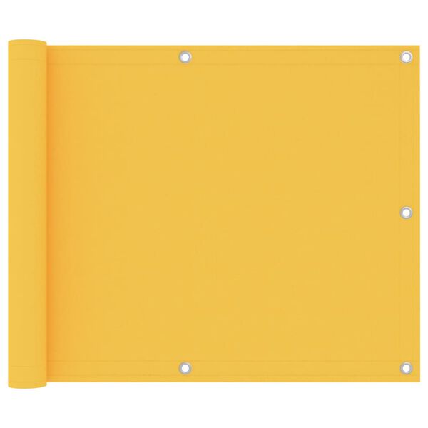 vidaXL r&otilde;dusirm, kollane, 75 x 600 cm, oxford-kangas