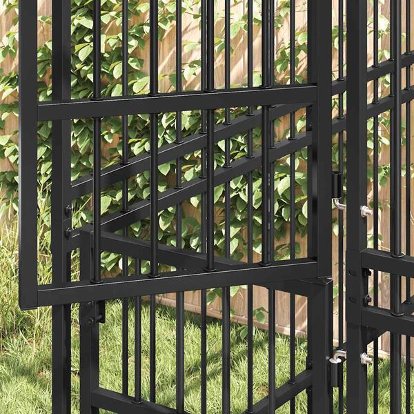 vidaXL koeraaedik katusega, teras, 5,53 m&sup2;