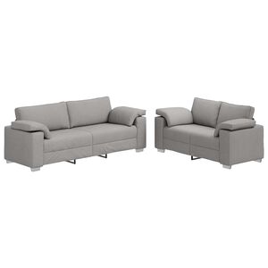 vidaXL Diivan 2 pcs Pilvine hall 219 x 80 x 82 cm kangas