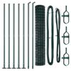 vidaXL Aed koos postiga Roheline 1,6 x 10 m Terased ja PVC