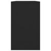vidaXL puhvetkapp, must, 120 x 41 x 75 cm, puitlaastplaat