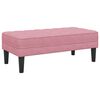 vidaXL pink padjaga Roosa 113 x 57 x 39 cm Samet