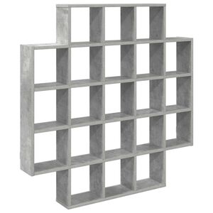 vidaXL Seinariiul Betoonhall 100 x 13 x 100 cm Tehispuit