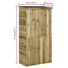 vidaXL aiakuur, männipuidust, 85 x 48 x 177 cm