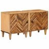 vidaXL &Ouml;&ouml;kapp 2 pcs Pruun 40 x 33,5 x 46 cm Tugev mango puu