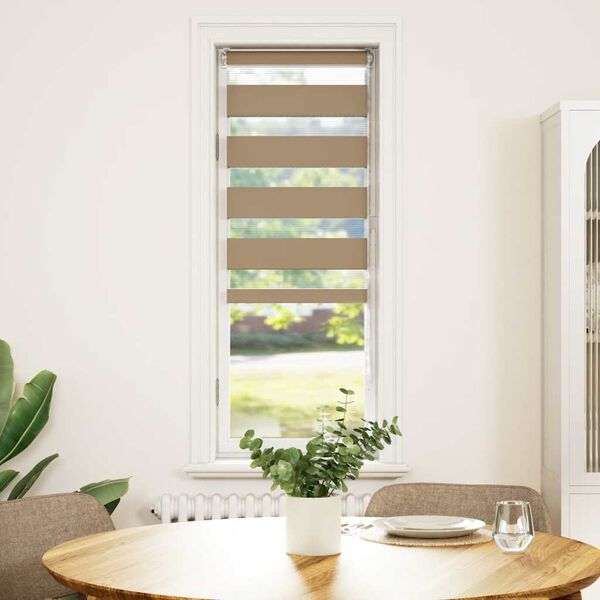 vidaXL Triibuline ruloo 50x150 cm kanga laius 45,9 cm pol&uuml;ester