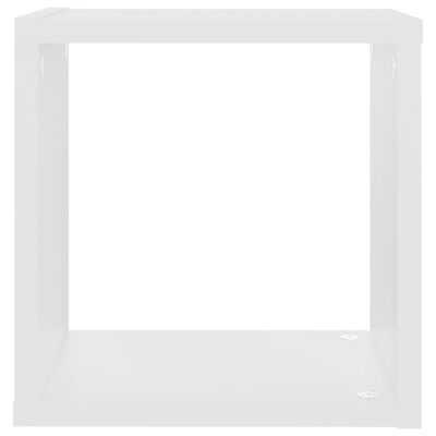 vidaXL kuubikukujulised seinariiulid 6 tk, valge, 26 x 15 x 26 cm