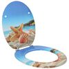 vidaXL Pehme sulgumise tualettruumi istmed Hele sinine 44 x 38 cm