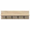 vidaXL Seinale kinnitatav riidepuu Sonoma tamm 60 x 10,5 x 18 cm